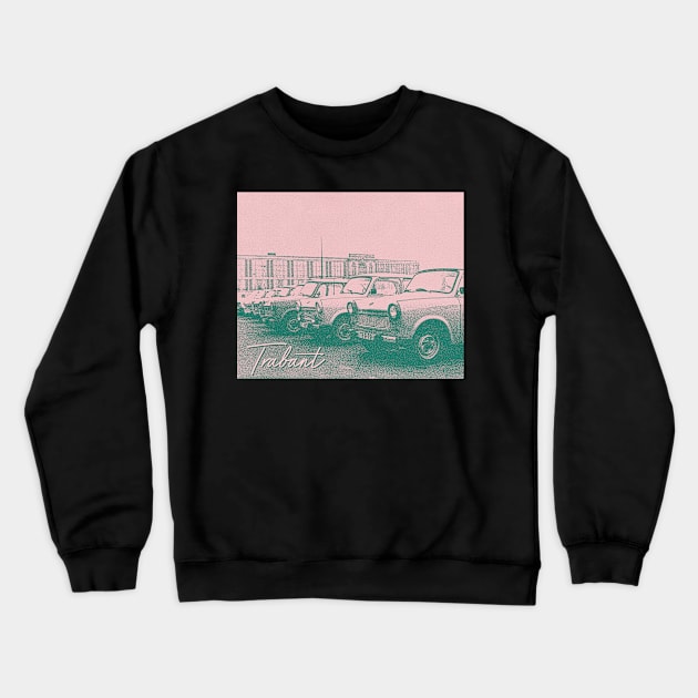 Trabant / Duotone Art Print Crewneck Sweatshirt by unknown_pleasures